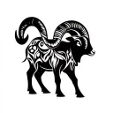 aries ram tattoo design idea