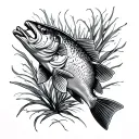 murray cod tattoo design idea