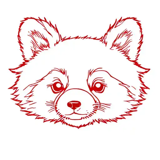 Red Panda tattoo design idea