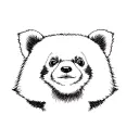 Red Panda tattoo design idea