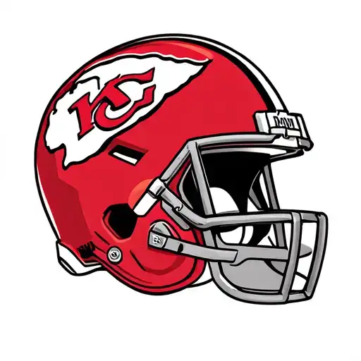 chiefs helment and football tattoo design idea
