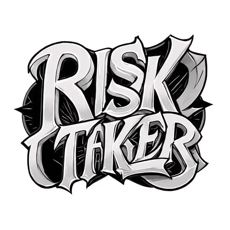 risk taker tattoo design idea