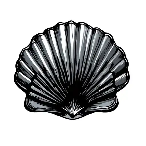 Scallop Shell tattoo design idea