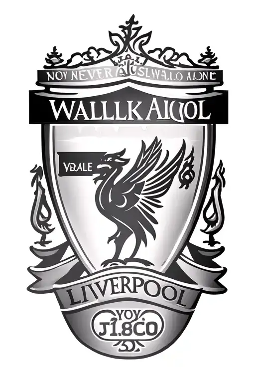 Liverpool logo you'll never walk alone tattoo design idea