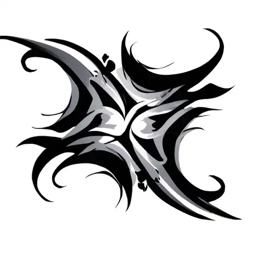 fantasy tribal tattoo design idea