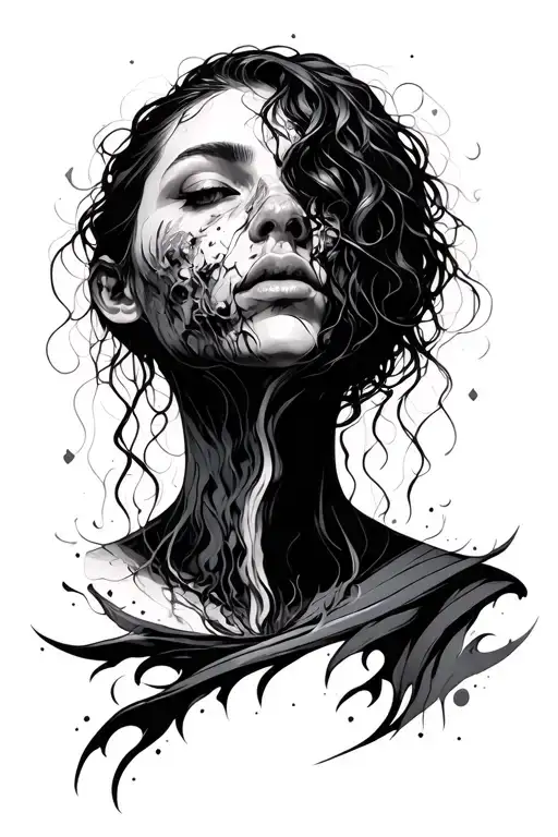 a tattoo about chronic feeling of emptiness for a person with bpd who feels an HUGE void tattoo design idea