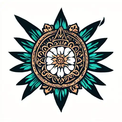 visayan tattoo with kufiya elements  tattoo design idea