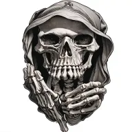 skeleton hands praying hands tattoo design idea