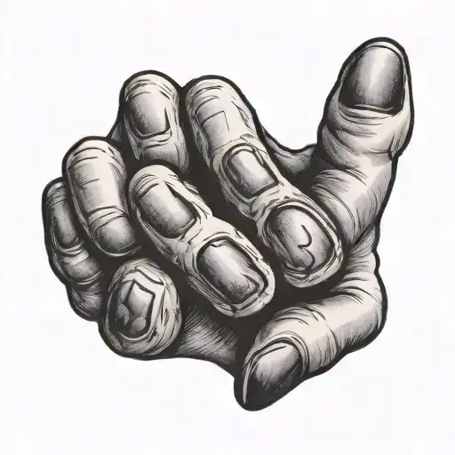 dog paw in hand tattoo design idea