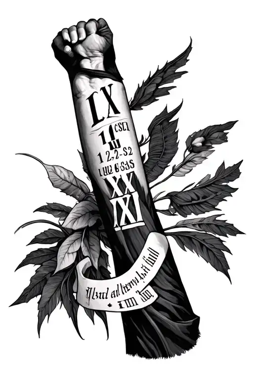 A tatto on the lower forearm. Write Lucas 1: 26-32 and the roman numerals XXIII. tattoo design idea