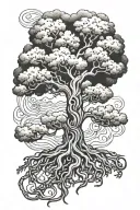 yggdrasil tree tattoo design idea