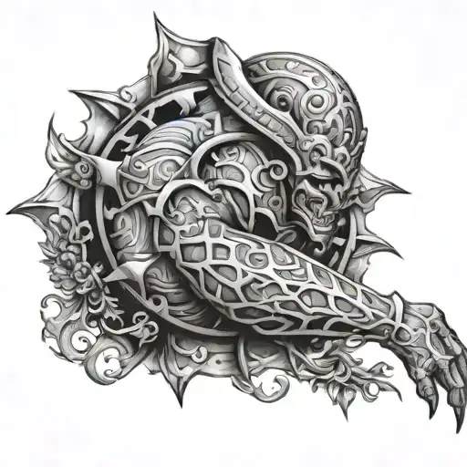 vi sleeve from arcane league tattoo design idea