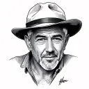 Anthony Bourdain tattoo design idea