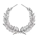 Laurel wreath chest tatto design tattoo design idea