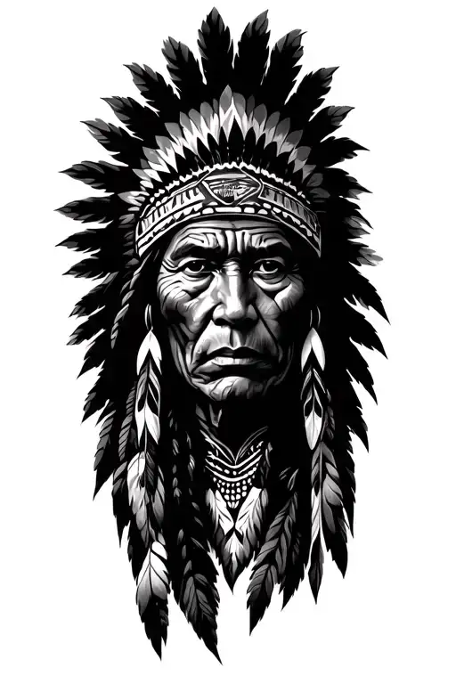 native american sleeve tattoo tattoo design idea