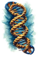arm sleeve tattoo dna strand tattoo design idea