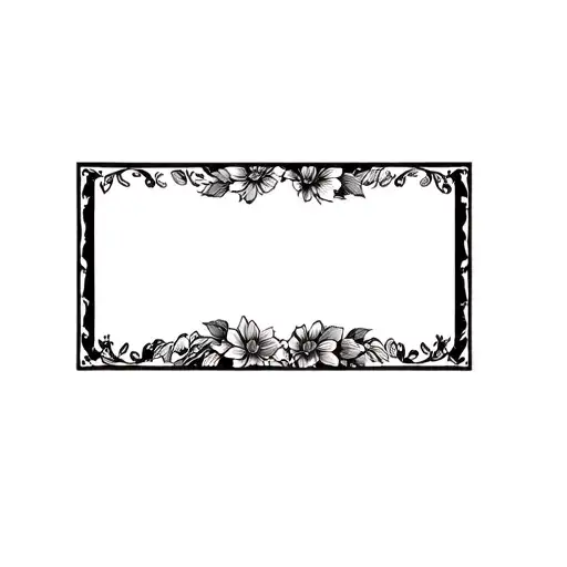 Coverup Floral tattoo design idea