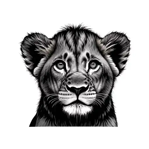 Lion Cubs tattoo design idea