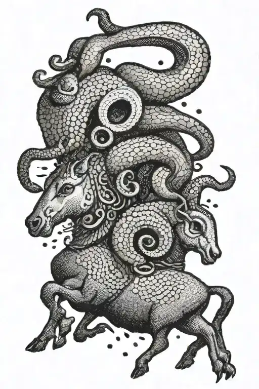 risk and reward (aries) tattoo design idea