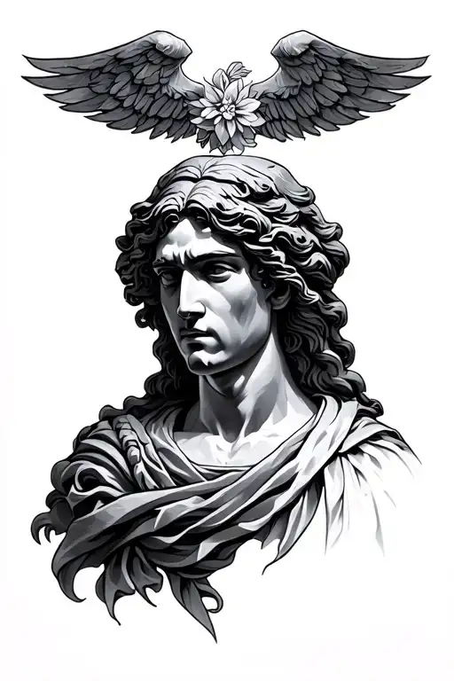 stoic four virtues discipline Justice wisdom courage tattoo design idea