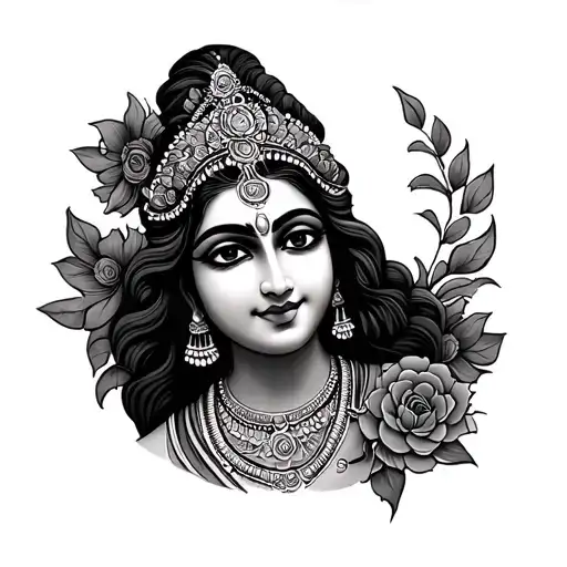 Laxmi tattoo design idea