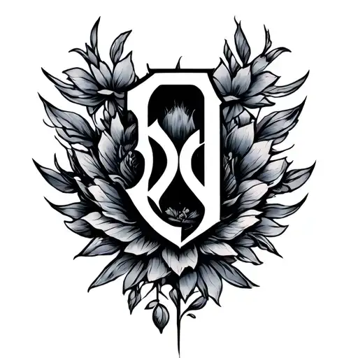 initial DV below 05-05 tattoo design idea