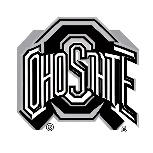 Ohio state buckeyes logo tattoo design idea
