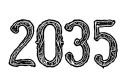 "2035" tattoo design idea