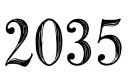 "2035" tattoo design idea