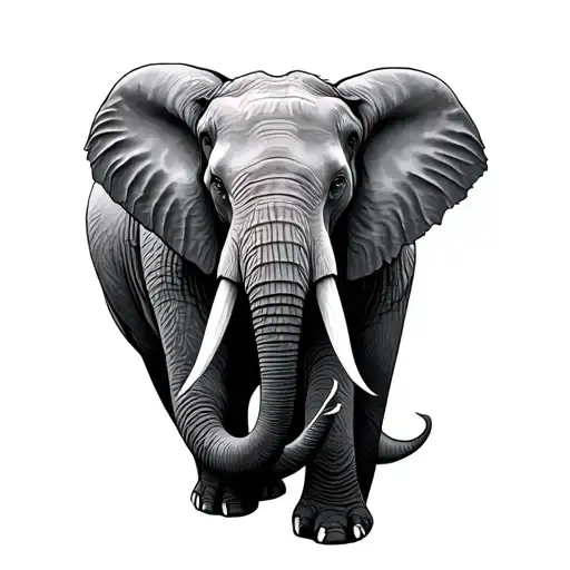 3 elephants tattoo design idea