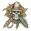 sugar cane tattoo design idea