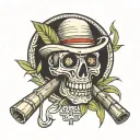 sugar cane tattoo design idea