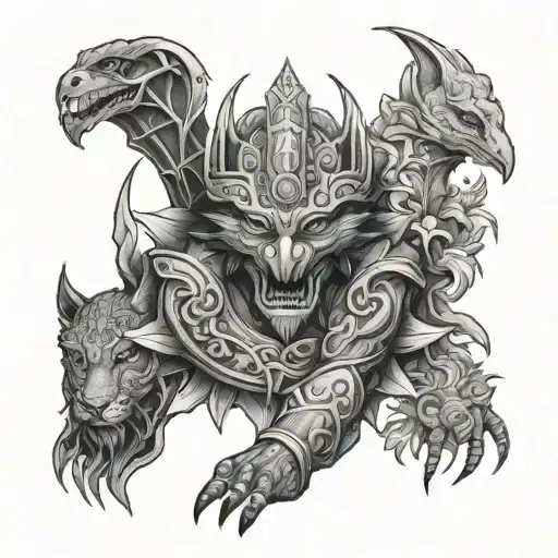protector of his family tattoo design idea