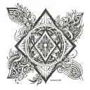 Elementa fire earth wind water tattoo design idea