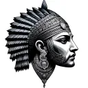 Sumerian tattoo design idea