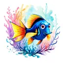 Dory fish tattoo design idea