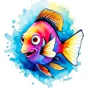 Dory fish tattoo design idea