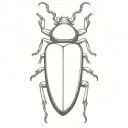 bug tattoo design idea