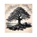 Ash Tree tattoo design idea