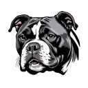 pitbull wrestler tattoo design idea