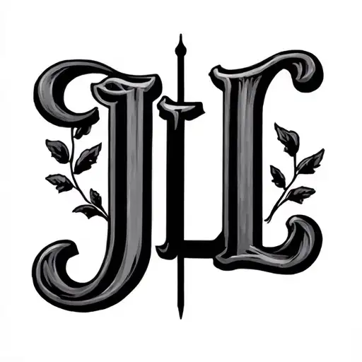 Family Initials JLL tattoo design idea