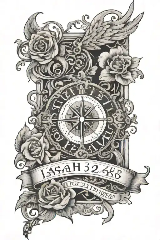 Isaiah 43 2 tattoo design idea