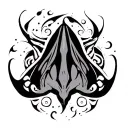 manta ray Filipino tribal design tattoo design idea