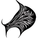 manta ray Filipino tribal design tattoo design idea