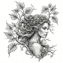 Aspen Dryad tattoo design idea
