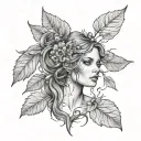 Aspen Dryad tattoo design idea