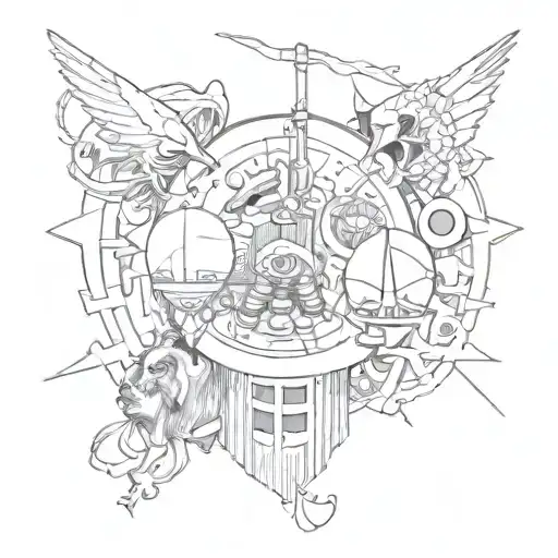 a game of odds personality tattoo design idea