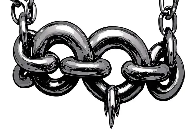 vivienne westwood chain necklace tattoo design idea