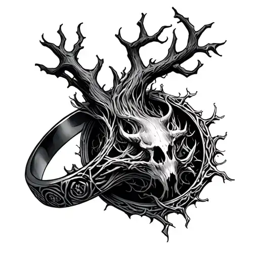 elden ring erdtree tattoo design idea