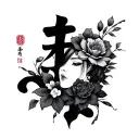 Korean tattoo design idea